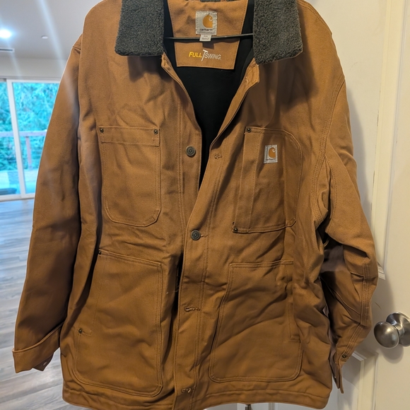 Carhartt Men's Tan Full Swing Chore Coat - Picture 2 of 3
